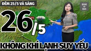 Dự báo thời tiết hôm nay và ngày mai 26/5 | Dự báo thời tiết đêm nay mới nhất | Đảng với Dân