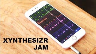 I stole my wife's iPhone to make music - Xynthesizr jam