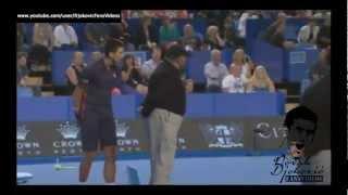 Novak Djokovic invited ball boys to play tennis // HOPMAN CUP 2013 [HD]