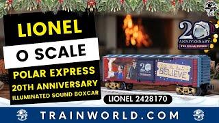 Lionel O Scale Polar Express 20th Anniversary Illuminated Sound Boxcar