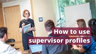 How to use supervisor profiles