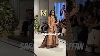 Sarah Khan on the ramp along with Affan Pal Pal Jeena Live