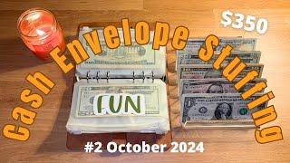 Cash Envelope Stuffing #2 OCTOBER 2024 // Weekly Budget + Emergency Fund Game Plan