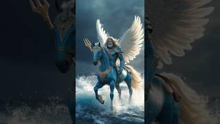 Poseidon & Pegasus Fusion 🪽 Mythic Power Unleashed! #shorts #fusion #hybrids