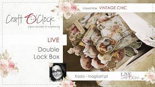 LIVE - Double Lock Box - Vintage Chic - design by Katarzyna Kędzierska