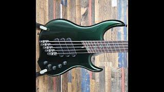 Dingwall Z3 5-string, Dark Candy Green, Super Fatty II pickups and Neve Preamp