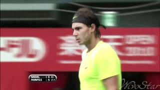 Rafael Nadal best banana shot of all time!!!‏