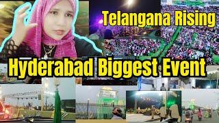 Hyderabad Biggest Event | Hyderabadi vlogger mom #hyderabad #telanganarising #event