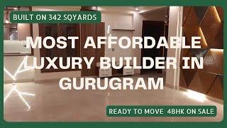 Most Affordable Luxury Builder Floor In Gurgaon | 4BHK on 342SqYds | Starting 1.70Cr | ️ 9891077045