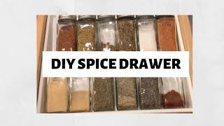 DIY Spice Drawer | How to organize a Kitchen and MORE!