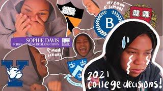 college decision reactions 2021: med school, barnard, harvard, princeton, nyu, yale, ivies & more