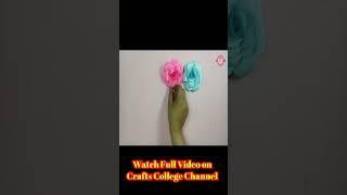 Flower making with paper, Flower making ideas,paper making flower,#shorts