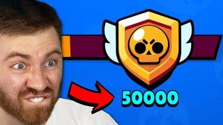 Pushing to 50,000 Trophies to beat Brawl Stars | DAY 2