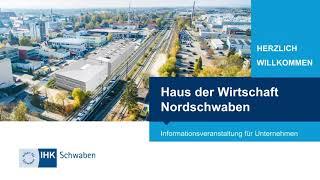 Digitale Infoveranstaltung Haus der Wirtschaft Nordschwaben