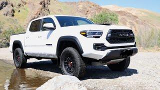 New Toyota Tacoma Trd Pro 2022( super white)Test Drive(4K Video)