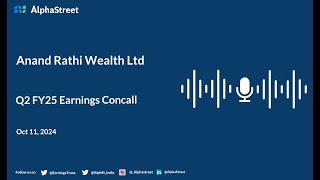 Anand Rathi Wealth Ltd Q2 FY2024-25 Earnings Conference Call