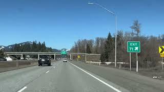 Driving West on I-90 in Washington State | March 2025