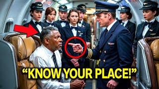 Arrogant Pilot Humiliates Black Man in First Class—Seconds Later, His Career Is Over!