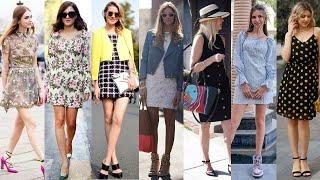 How to wear mini short dress outfit chic street style fashion