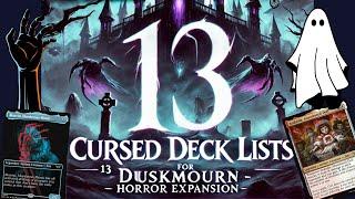 13 CURSED Magic: The Gathering Duskmourn Commander Deck lists That Will HAUNT Your Opponents!