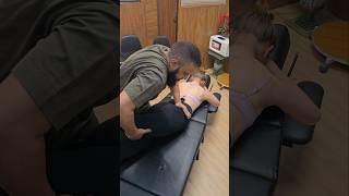 that one was done in a blink of an eye to create powerful thrust #chiropractic #shorts #ytshorts