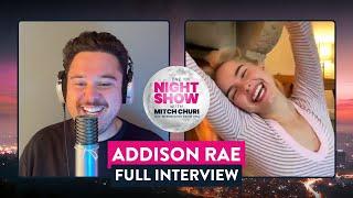 Addison Rae On Early Influences, Releasing Aquamarine & Education | The Night Show With Mitch Churi