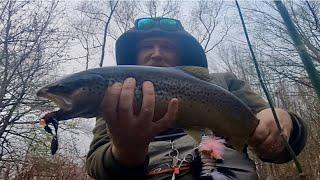 Fall River Fishing For Salmon Trout Bass Pike With Spinners JerkBaits & Jigs Michigan River Fishing