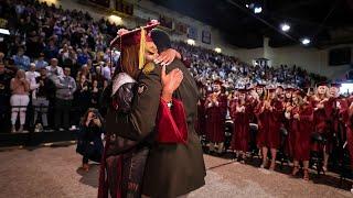 Military Brother Surprises Sister at Graduation  -  CMU