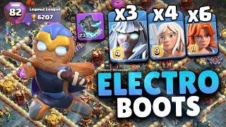 MOST BROKEN Electro Boots E-titan Attack Strategy TH17 | Legend League Attacks #6 | Clash of Clans