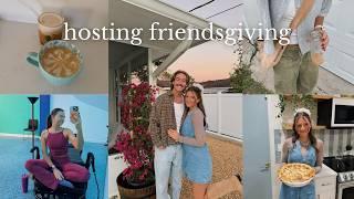 hosting friendsgiving: a cozy vlog