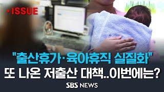 대통령 직속 저출산고령사회위원회 첫 회의..정부가 내놓은 최신 저출산 대책, 이번에는 효과 있을까 (이슈라이브) / SBS