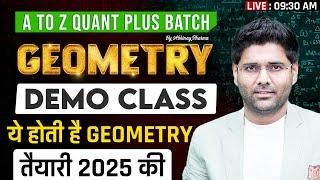 Complete Geometry Class - 01 | Demo Class | A to Z Quant Plus Batch | Top Approach | Abhinay Sharma