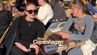 Exploring Nyhavn, Copenhagen Denmark | Saturday, 1 April 2023 | Street Food | 4K Walk #fashion￼