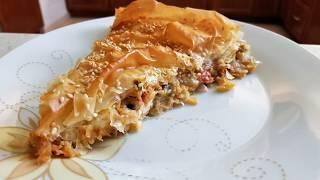 Easy and delicious eggplant pie!!! (melitzanopita)