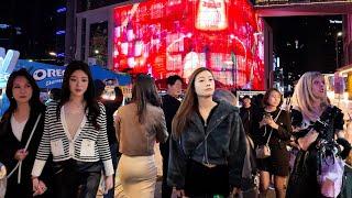 [4K] 서울 명동 거리는 이미 크리스마스 준비를 시작했네요^^ 즐거운 명동 쇼핑 거리를 함께 걸어요^^ #명동#서울#한국#크리스마스