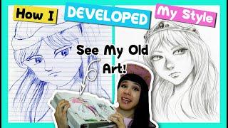 How I DEVELOPED My Art Style + My art over the years  My Art Journey  Portfolio Tour