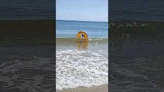 Raymond taking a dip - Beach Fail