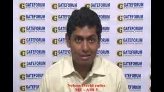 Gateforum for GATE Coaching - Nelson David Rufus ME AIR 5