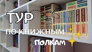 показываю КНИЖНЫЕ ПОЛКИ  реорганизация, расстановка новых книг и экскурсия 