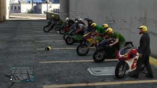 GTA ONLINE crew bike ride out ( Ganja Outlaws )