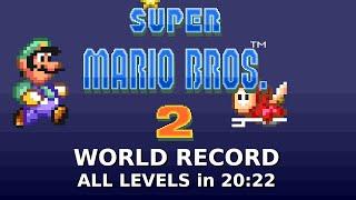 ALL LEVELS Speedrun in 20:22 • Super Mario Bros. 2 (SNES) [CURRENT WORLD RECORD]