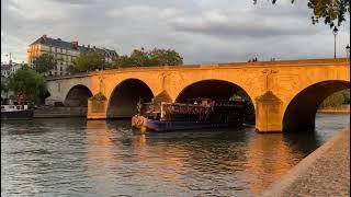 Le Calife cruising on the River Seine in front of my apartment.  June 13, 2024