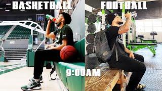 Day In The Life: D1 Football vs D1 Basketball