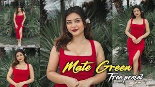 Mate Green Preset | Free lightroom preset | Outdoor lightroom preset | Mallu Editographer