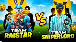 TEAM RAISTAR vs TEAM SNIPERLORD  EPIC CLASH BATTLE | MUST WATCH - Garena Free Fire is Back