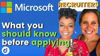 How to get into Microsoft! Advice from recruiters!