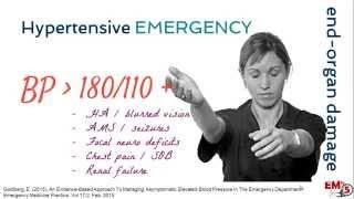 Hypertensive Emergency Treatment