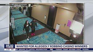 Suspects wanted for robbing casino winners at Atlantic City casinos, police say