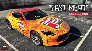 "Fast Meat" Nissan Z Walk Around - A CRAZY Custom Car By SLIM JIM!