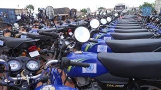 La MINUSCA a fait un don de 82 motos aux Forces de sécurité intérieure (FSI)